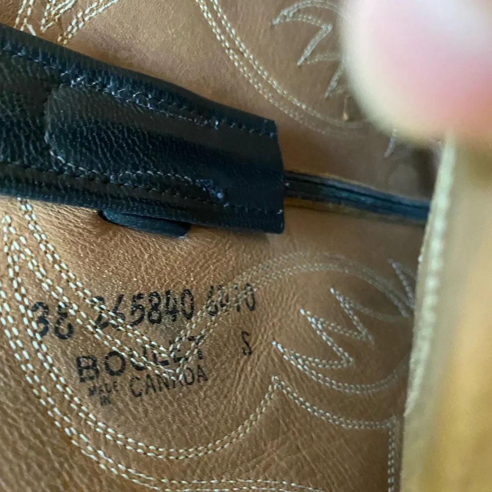 Vintage leather cowboy boots - Picture 6 of 6